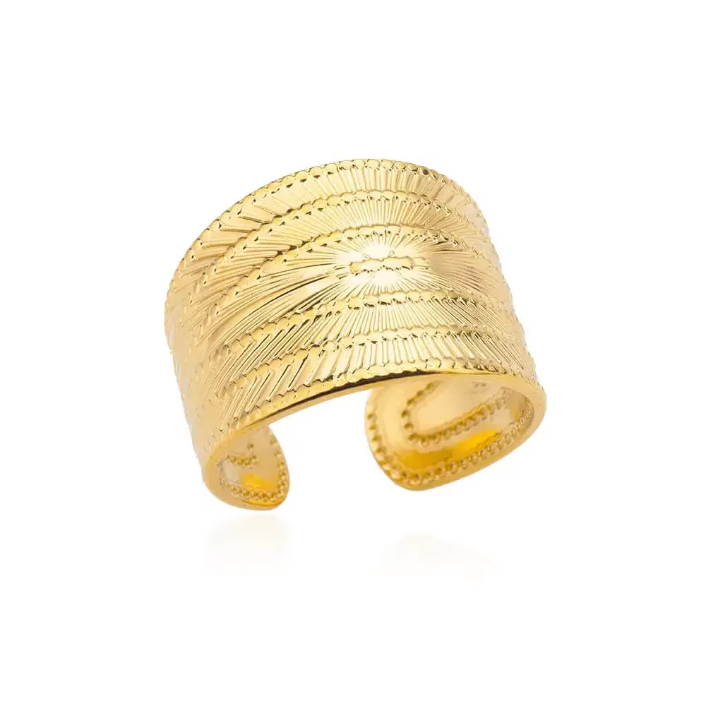 Shine Bright with Our Aesthetic Heart Gold Stainless Steel Rings! Perfect for Weddings, Prom, and Gifts! 💖✨ #VintageVibes #WaterproofJewelry